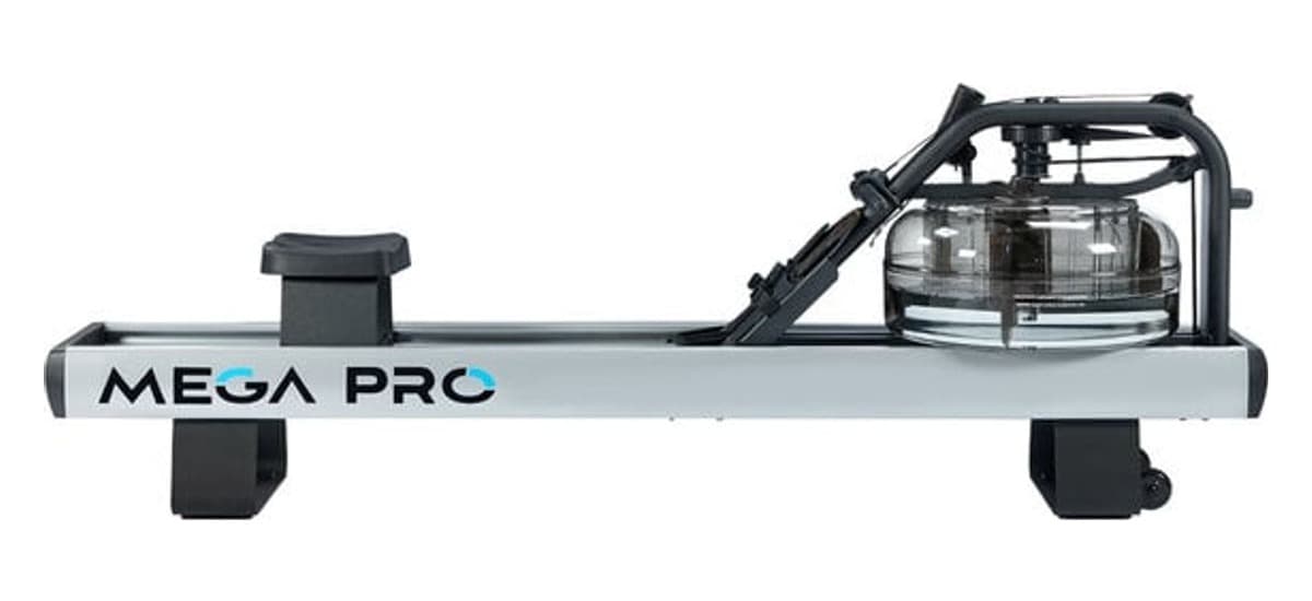 Гребной тренажёр FluidRower Mega PRO XL, вид сбоку