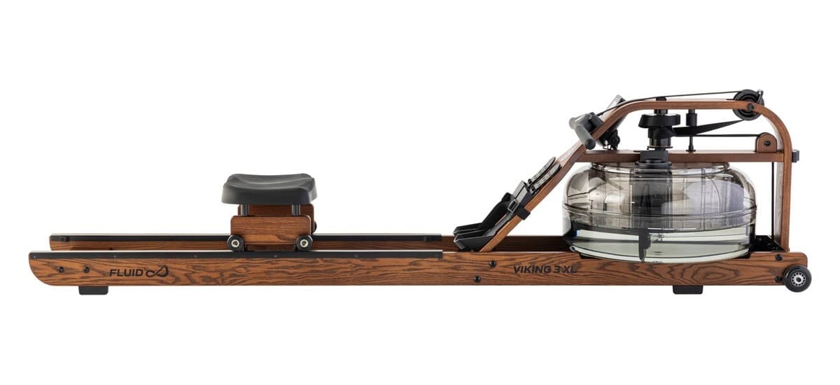 Гребной тренажёр FluidRower Viking 3 XL, вид сбоку